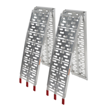 2pcs Aluminum Folding ATV Ramps Silver - £277.13 GBP