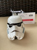 2021 Hallmark Star Wars Stormtrooper Blown Glass Christmas Ornament New - £15.70 GBP