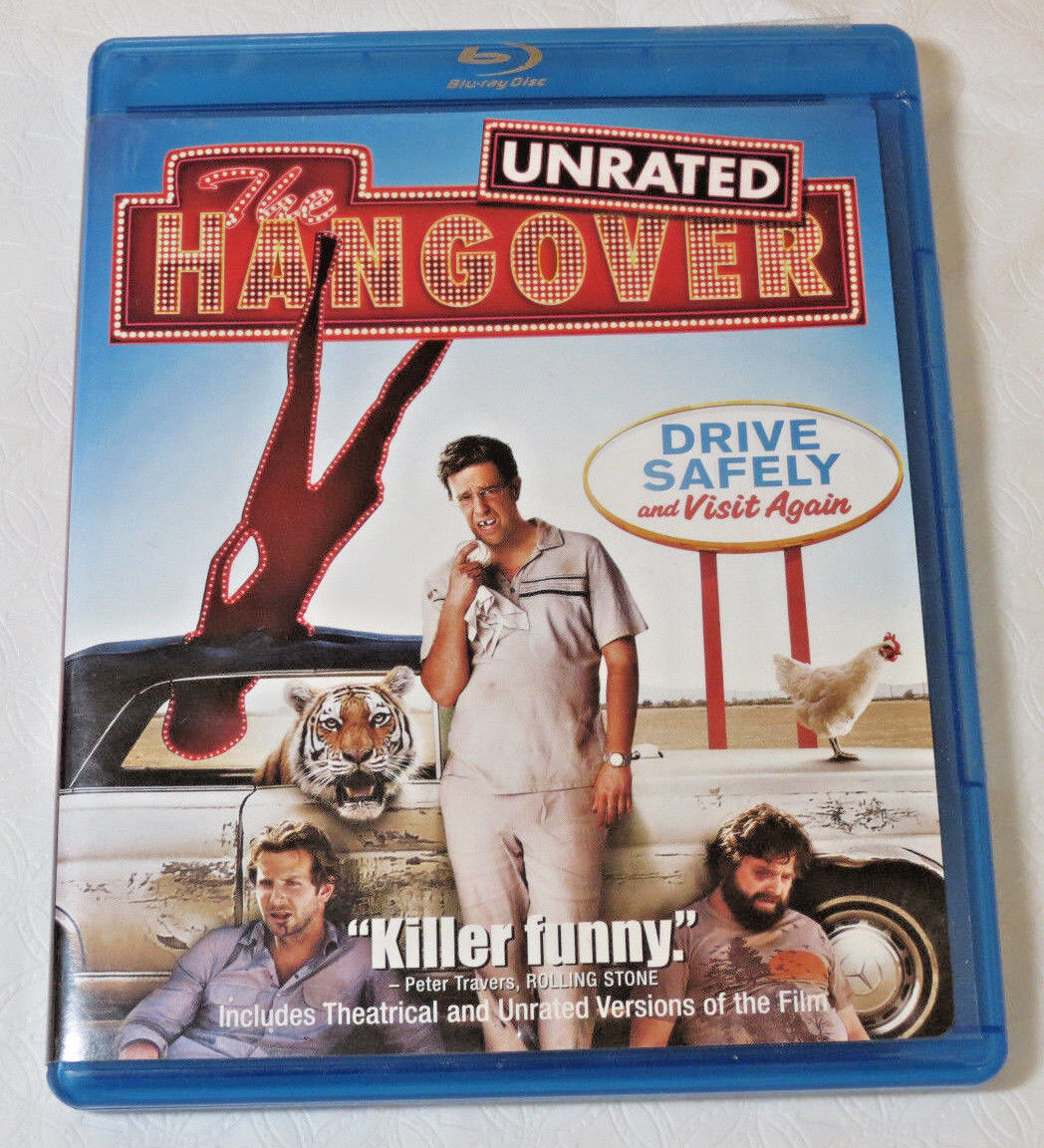 The Hangover Blu-ray Disc 2009 Rated/Unrated Warner Brothers Bradley Cooper - $15.43