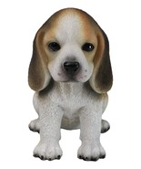 Realistic Adorable Sitting Tri Color Beagle Dog Puppy Home Decor Figurin... - $38.40 CAD