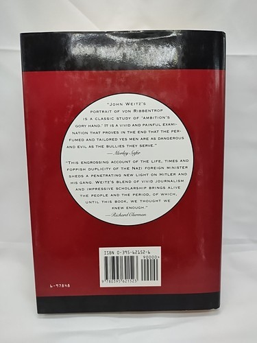Hitlers Diplomat The Life And Times Of Joachim Von Ribbentrop Hardcover Book Item image 2