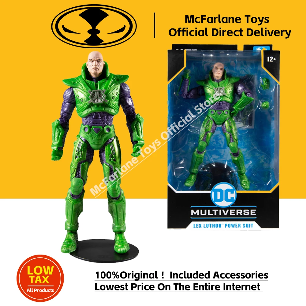 McFarlane Toys 18cm Action Figure Lex Luthor w/Green Power Suit Doll Toys Model - £17.39 GBP