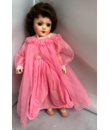 Vintage Mary Hoyer doll with Lovely Pink Nightgown,Robe,Slippers Clean T... - £194.76 GBP