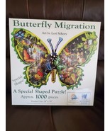 SunsOut Lori Schory Butterfly Migration 1000 pc Shaped Jigsaw Puzzle BRA... - £16.84 GBP