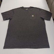 Carhartt K87 Loose Fit Men's Gray Heavyweight Short-Sleeve T-Shirt Size 2XL Tall image 13