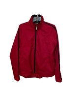 Nike Red Jacket Womens Large 12-14 Full Zip Windbreaker Sporty Athletic - £14.94 GBP