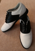 TZ GOLF - Reebok Men&#39;s Leather Golf Shoes Size 8.5  Style #14-41525 RA902WSI - £40.16 GBP