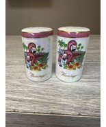 Flamingo Salt And Pepper Shakers 3” Unbranded Ceramic Set - £8.92 GBP