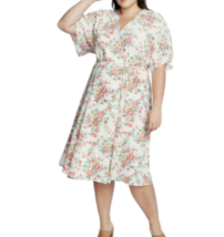 NWT 1. State floral print kimono wrap dress size 2 - £27.65 GBP