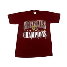 Vintage 1995 University of Montana Grizzles Football National Champions T-Shirt - £23.59 GBP