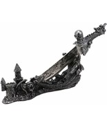Ebros Gift Obsidian Athame Dragon Blade Letter Opener with Castle Base S... - £27.17 GBP