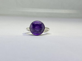 Natural Amethyst Ring For Women In 925 Sterling Silver - £63.00 GBP