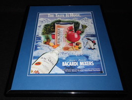 1995 Bacardi Mixers Framed 11x14 ORIGINAL Vintage Advertisement - $34.64