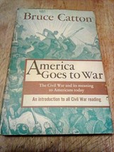 Bruce Catton America Goes to War Vtg HCDJ First Edition Wesleyan Press 1958 - £22.05 GBP