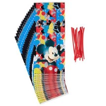 Wilton Mickey Mouse 16 Ct Treat Bags With Ties - $4.45