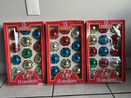 Rauch Industries Multicolor Glass Christmas Ball Vintage Ornament Lot US... - $44.54
