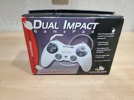 Performance Dual Impact Game Pad For Play Station White PS1 Nos New Sealed Vintage - £21.48 GBP