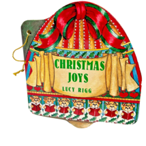 Vintage Christmas Joys Childrens Board Book Ornament Lucy Rigg CR Gibson - £8.39 GBP