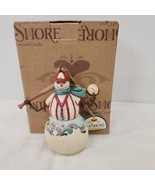 2010 Jim Shore Baseball Snowman Ornament NIB Holding Bat And Ball Enesco... - $24.18