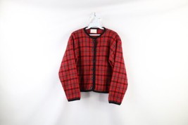 Vtg 90s Pendleton Womens Medium Country Primitive Wool Knit Cardigan Sweater USA - £62.28 GBP