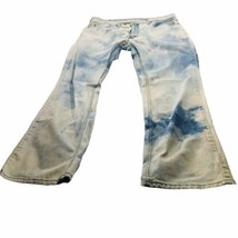 Levi&#39;s Strauss 559 Tie Dye Blue Light Wash Denim Jeans 38X36 (Actual 40x... - £34.21 GBP