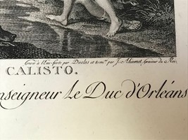 Diana and Calisto 1788 Etching Engraving - after Tiziano - $51.08