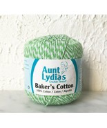 Aunt Lydia&#39;s Baker&#39;s Cotton Crochet Thread - One Ball Color Green #621 - £4.43 GBP