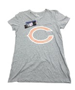 NFL PRO LINE Fanatics Women Heather Gray Chicago Bears T-Shirt Sz M - £15.68 GBP