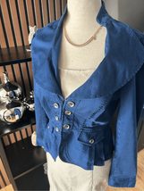 White House black market blue jacket stylish size 4 - $34.65