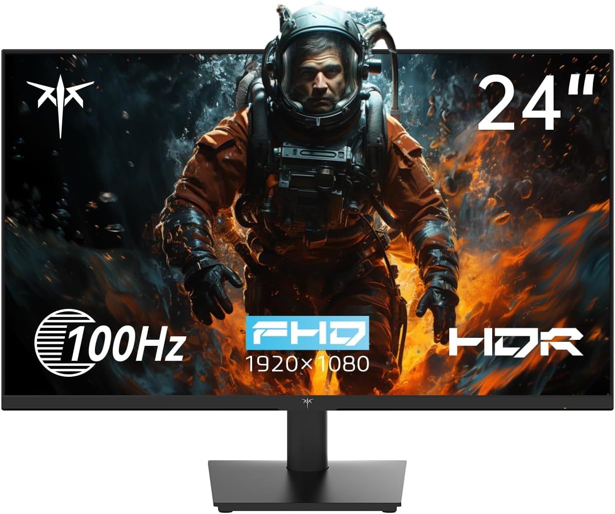 Ktc 24 Inch 1080P Full Hd Computer Monitor, 100Hz Hdr10 Frameless Gaming... - $101.99