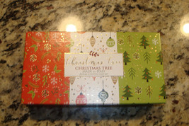 CHRISTMAS TREE SOAP 2 FOUR OUNCE ROUND BARS MADE IN ITALY SAPIN DE NOEL - $27.99
