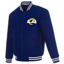 Los Angeles Rams Reversible Wool Jacket  Royal JH Design - £140.95 GBP