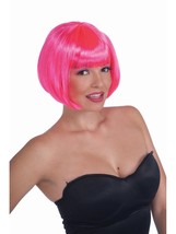 Neon Bob Wig, Pink - £37.41 GBP