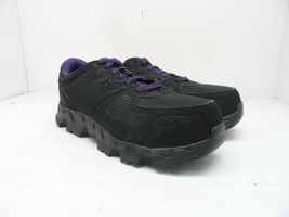Timberland PRO Women&#39;s Powertrain Alloy-Toe Work Shoe A1H3O Black/Purple 7.5M - £34.16 GBP