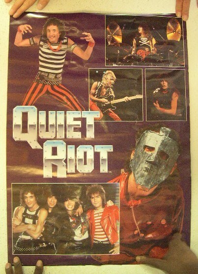Quiet Riot Poster Fascia Colpo Collage Venire Su Feel Il Rumore - $53.98