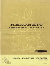 Heathkit Assembly Manual for Model IM-17 Utility Solid-State Voltmeter - £13.35 GBP