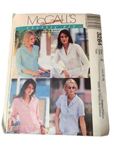 McCalls Classic Fit Womens Blouse Shirt Pattern 3284 Sizes 14-16-18 uncu... - $12.59