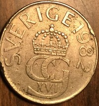 1982 Sweden 5 Kronor Coin - £0.94 GBP