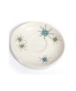 Franciscan Ware Atomic Starburst 6&quot; Saucer Vintage  50s 60s Teal Star Fleck - $17.99