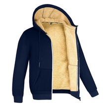 Winter Windproof Warm Thick Fleece Jackets Men Fashion Casual Coat Male ... - £18.79 GBP