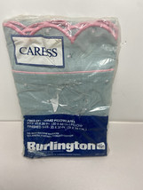 Vtg Caress Burlington No Iron 2 Standard Pillowcases Pretty Floral Made ... - £9.94 GBP