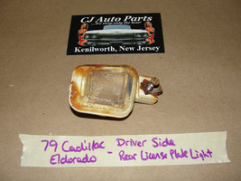 OEM 79 Cadillac Eldorado LEFT DRIVER SIDE BACK REAR LICENSE PLATE LIGHT ... - £63.30 GBP