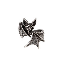 Alchemy Gothic R246 Nighthawk Ring Bat Wing Wrap Finger Vampire - £23.13 GBP
