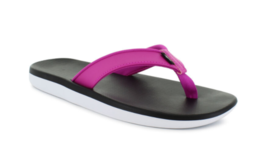 New With Box NIKE Bella Kai Flip Flop Sandals Black/White/Fuchsia Pink C... - $29.87+