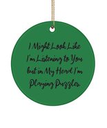 Brilliant Puzzles Gifts, I Might Look Like I&#39;m Listening to You but in M... - £13.12 GBP