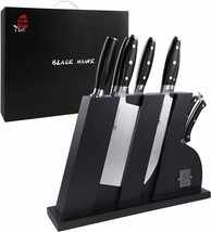 TUO TC1217 8 Pcs German Steel Knife Set with Wooden Block and Gift Box - £103.67 GBP