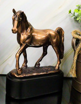 Western Tennessee Walking Horse Model Stallion 7&quot;Tall Figurine With Trop... - £40.11 GBP