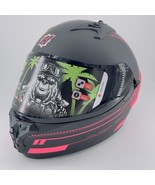 HAX Obsidian Adult Full Face Motorcycle Helmet with Dual Visor Black Pin... - £56.78 GBP