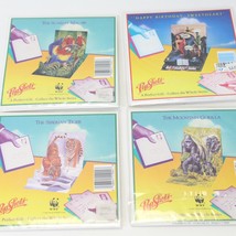 Pop Shots 3D Pop-Up Greeting Card Lot of 4 Macaw Gorilla Tiger &amp; Birthday NEW - £30.69 GBP