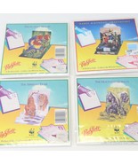 Pop Shots 3D Pop-Up Greeting Card Lot of 4 Macaw Gorilla Tiger &amp; Birthda... - $39.19